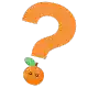 Orangefarbenes Fragezeichen als Hinweis auf das Geheimrezept